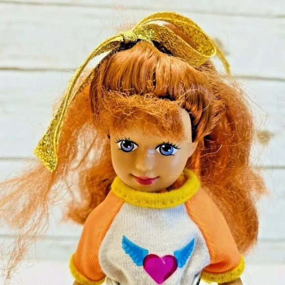 KID KORE 1992 Doll 1990 Red Hair Violet Eyes Two Piece Outfit 8" Tall - Picture 2 of 11